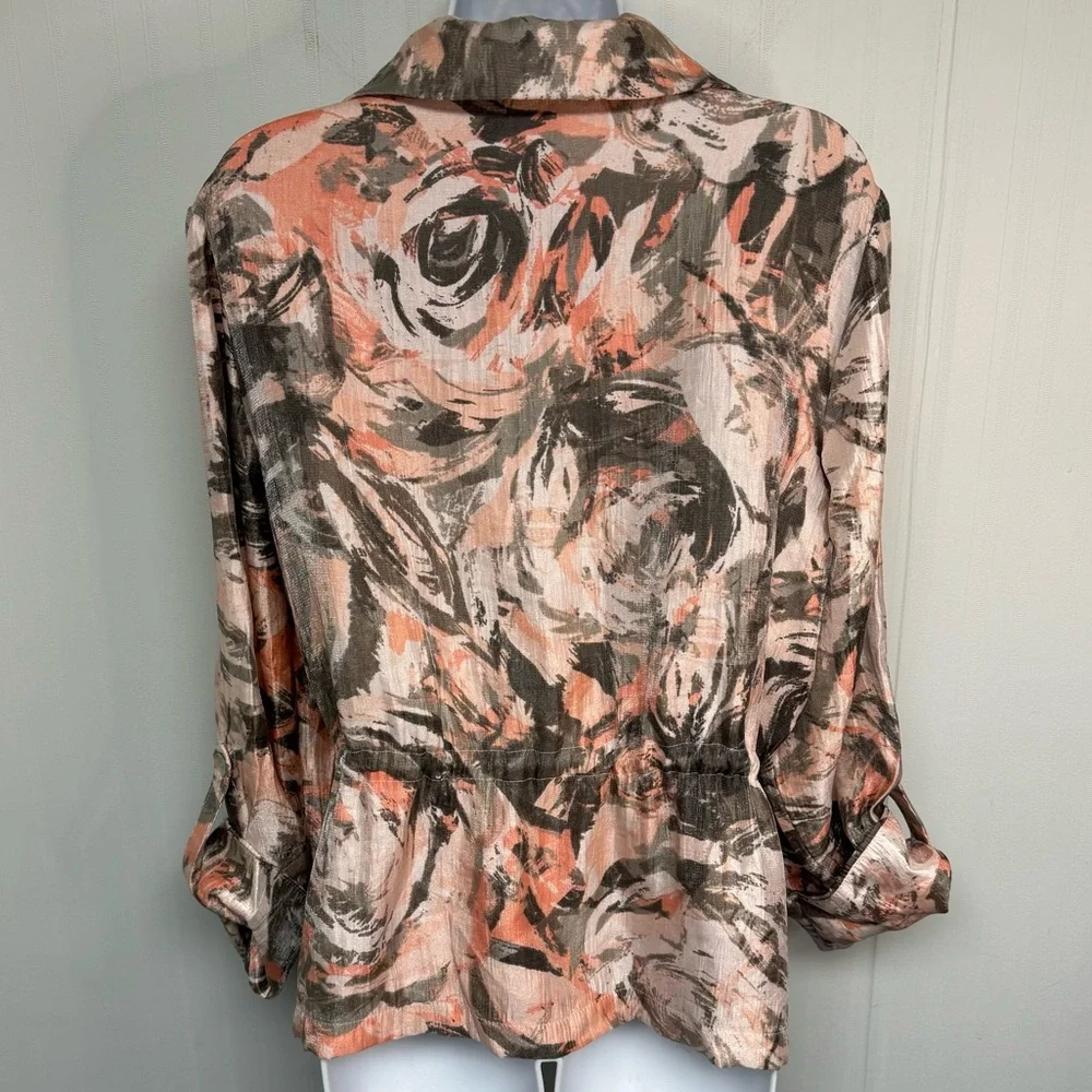 Ruby Rd. Drawstring Waist Jacket - Size 16 - Picture 7 of 9